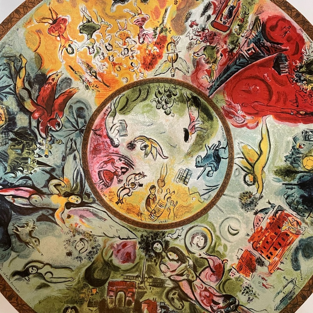 Marc Chagall 1994 Paris Opera Ceiling LTD ED Lithograph - 25” x 35” - with COA - Picture 5 of 12